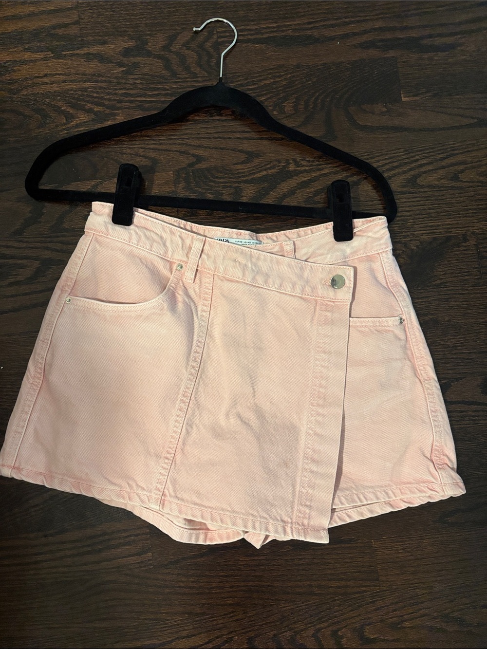 Zara Light Pink Denim Skort